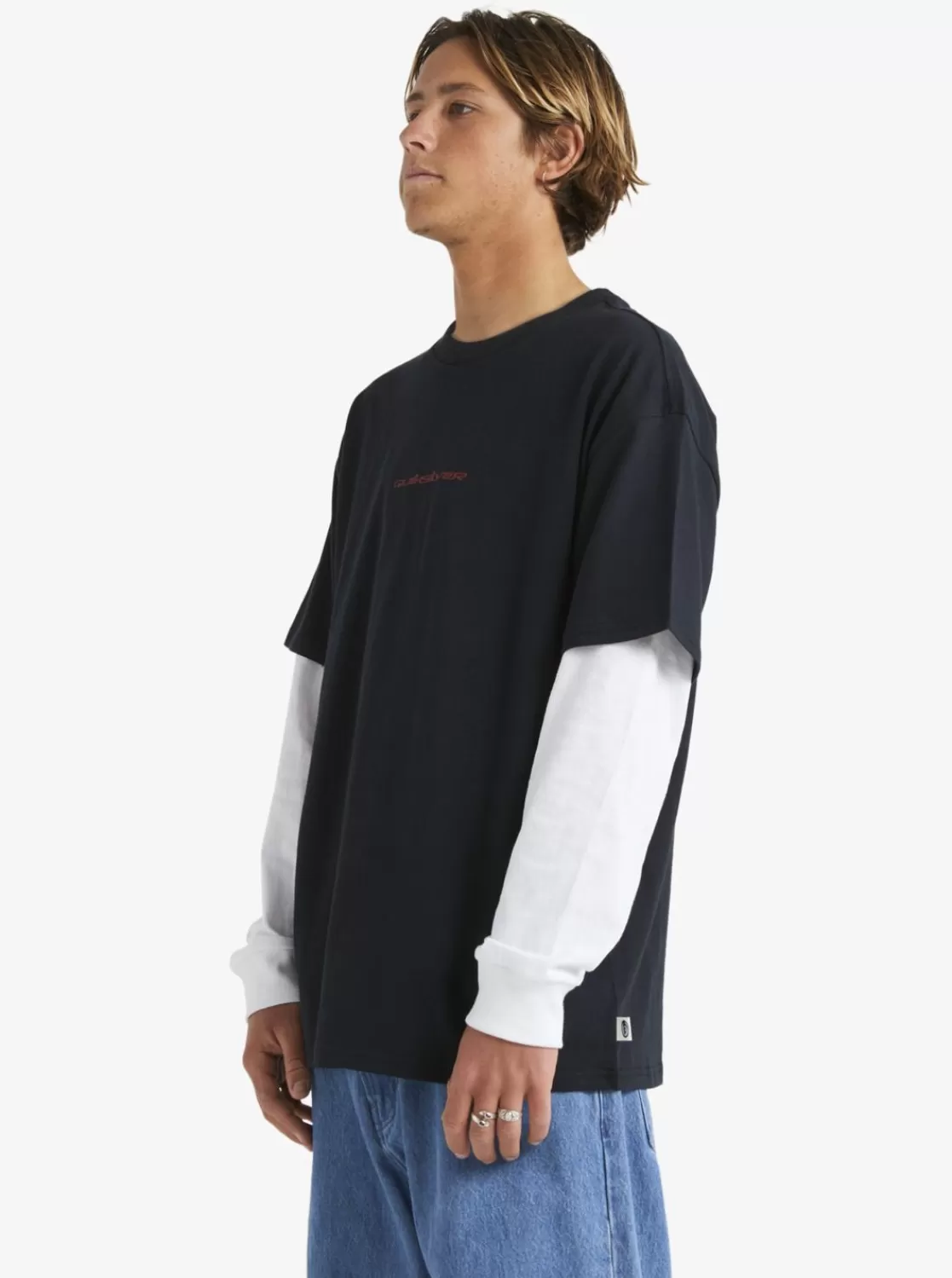 Quiksilver Asteroid - Camiseta Extragrande Para Hombre-Hombre Camisetas & Polos