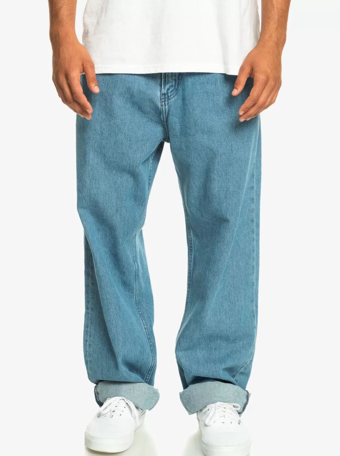 Quiksilver Baggy Nineties Wash - Vaquero Para Hombre-Hombre Pantalones