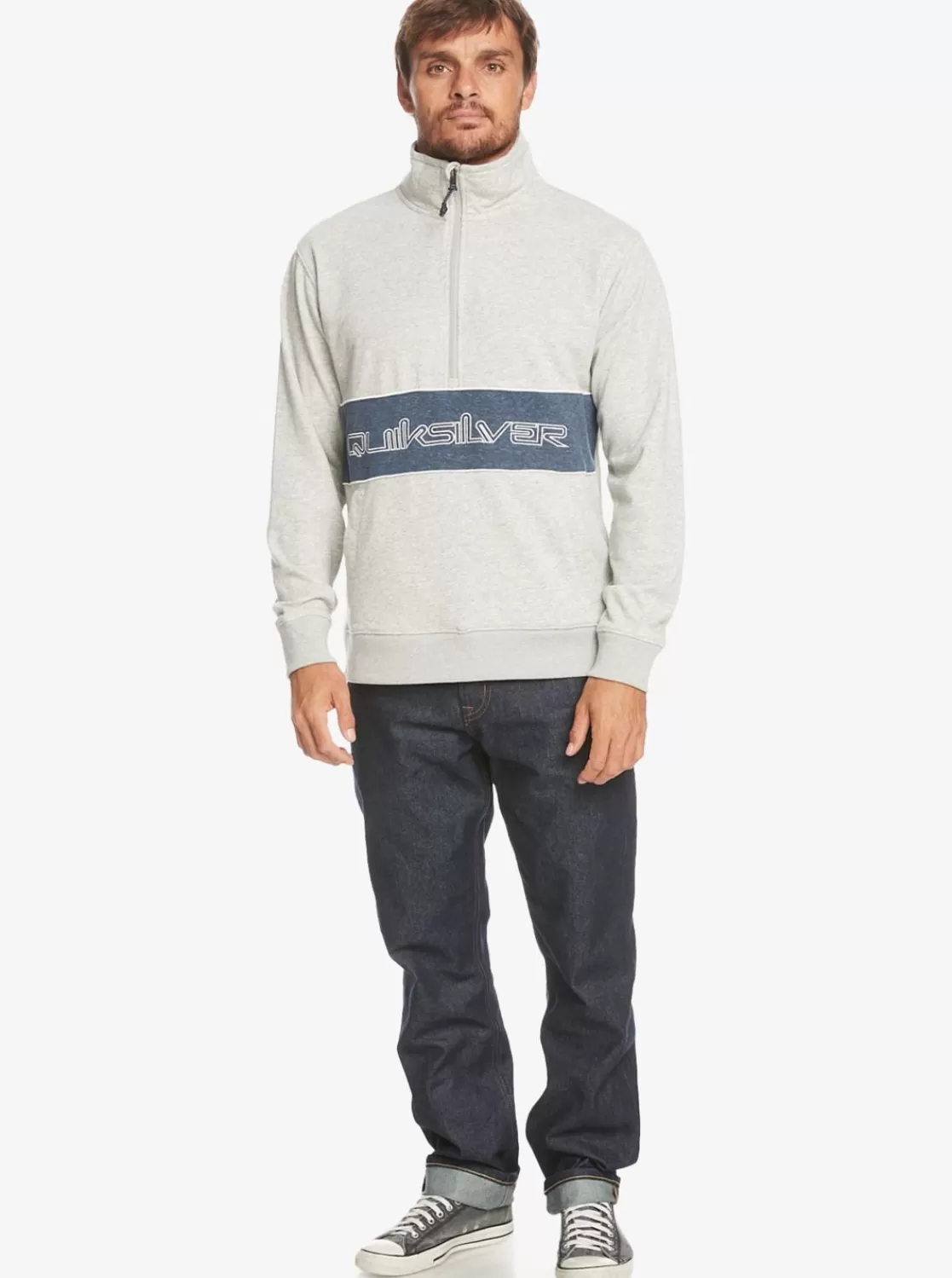 Quiksilver Bold Omni - Sudadera Tecnica Con Media Cremallera Para Hombre-Hombre Sudaderas & Jerseis