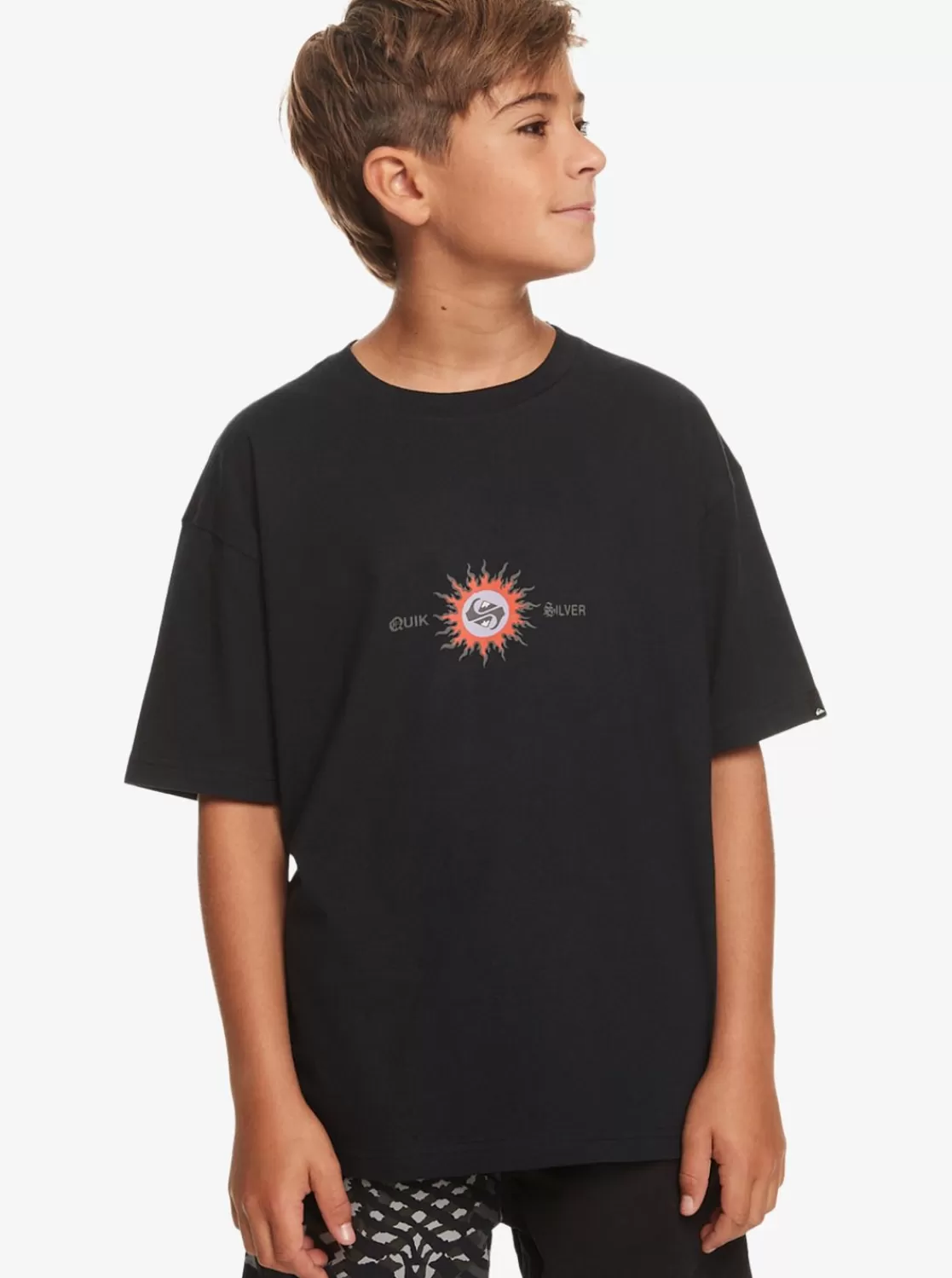 Quiksilver Burn Out - Camiseta Para Chicos 10-16-Nino Camisetas