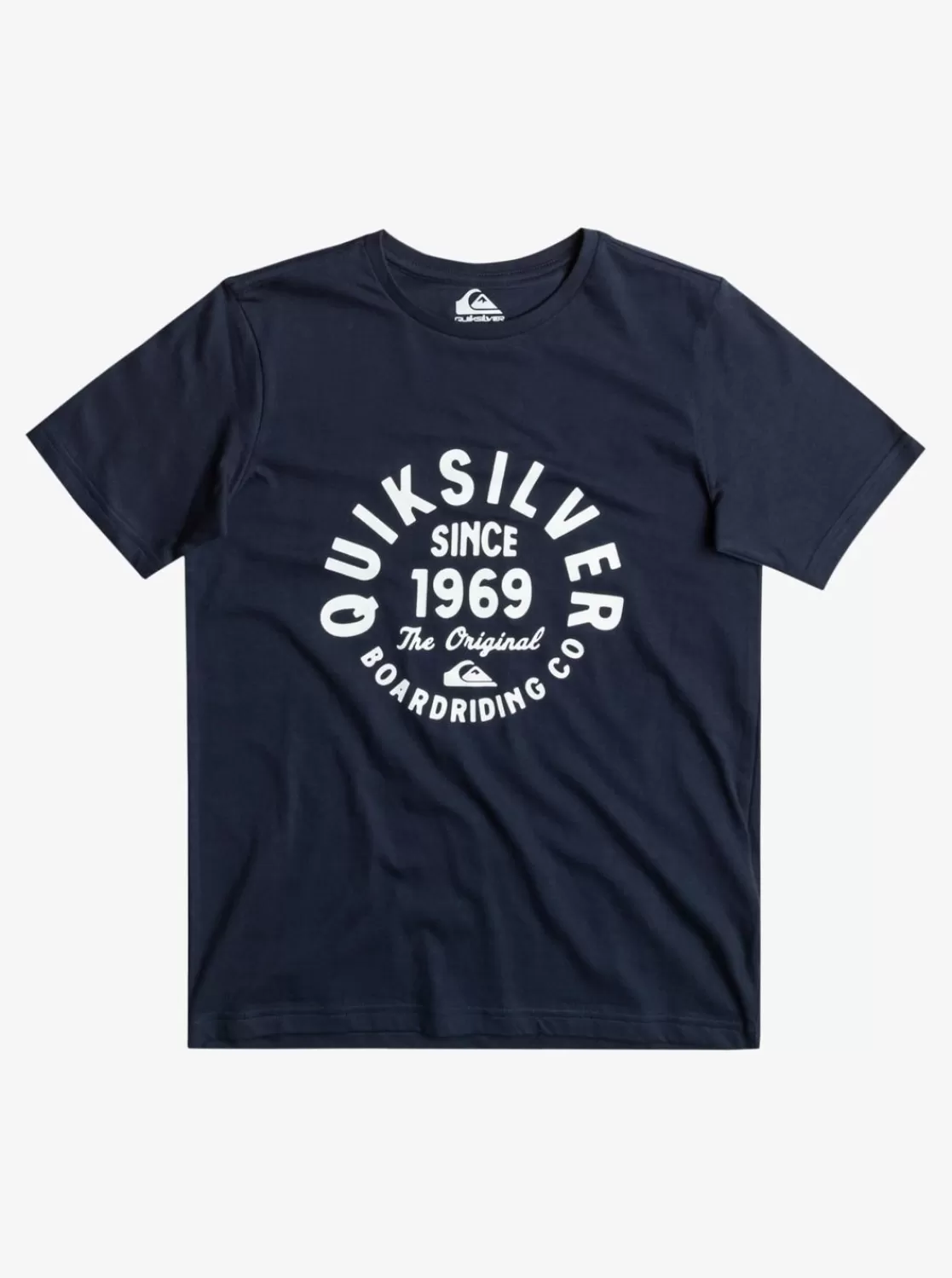 Quiksilver Circled Script - Camiseta Para Chicos 8-16-Nino Camisetas