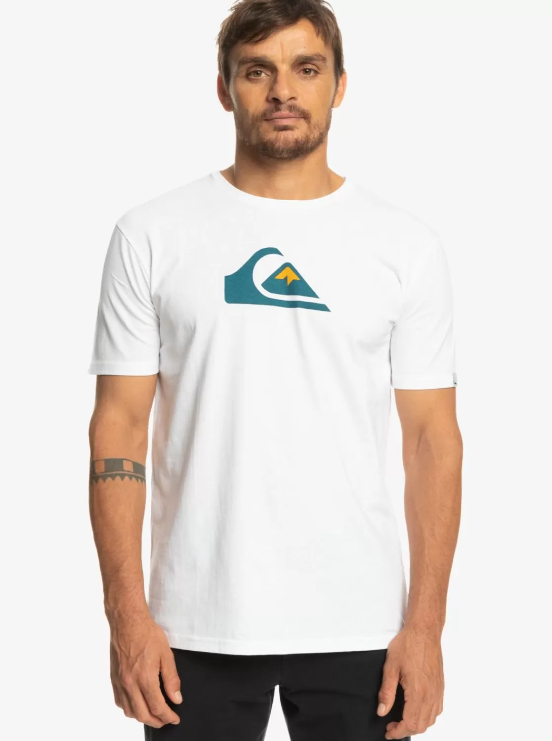 Quiksilver Comp Logo - Camiseta Para Hombre-Hombre Camisetas & Polos