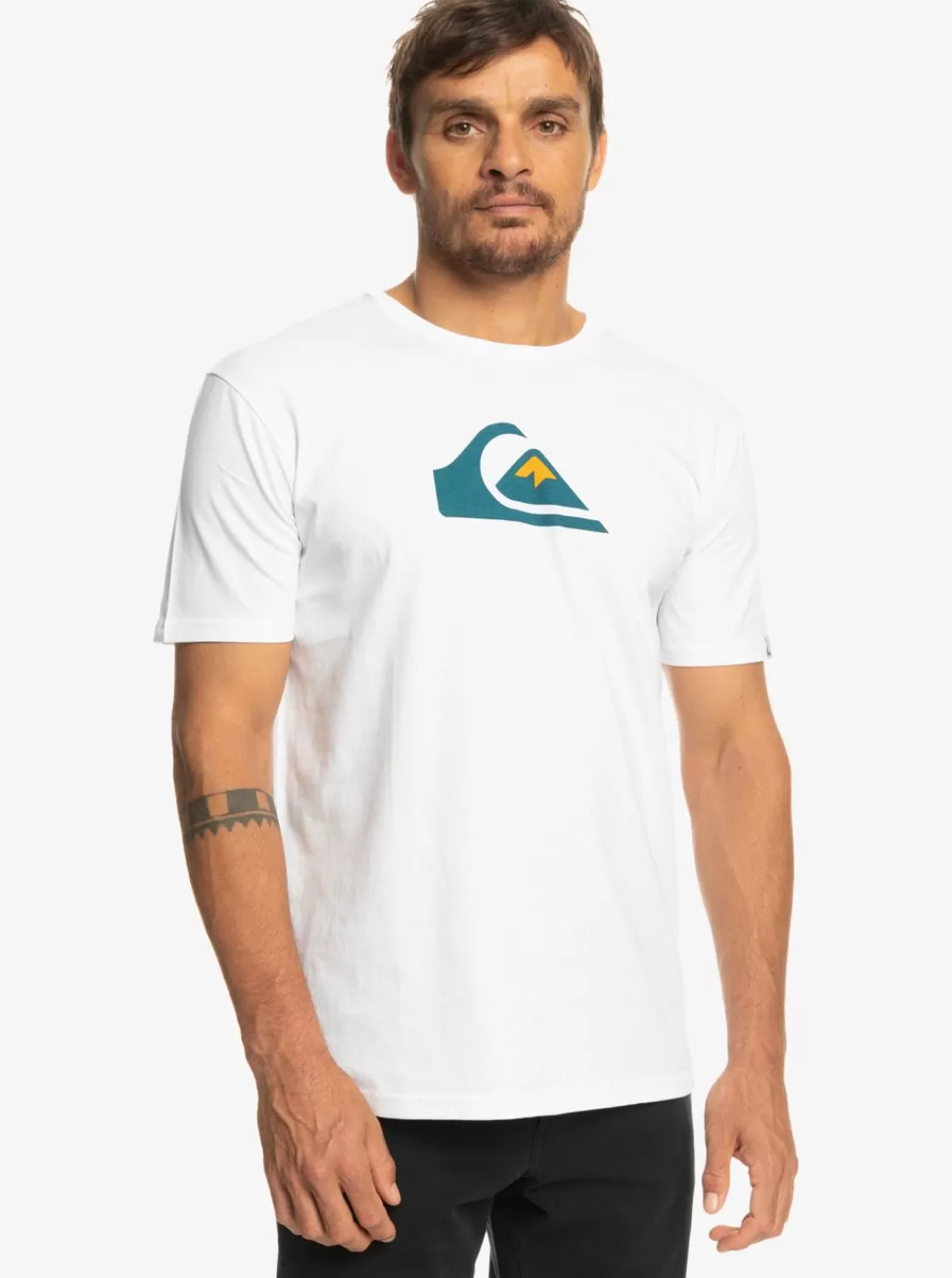 Quiksilver Comp Logo - Camiseta Para Hombre-Hombre Camisetas & Polos