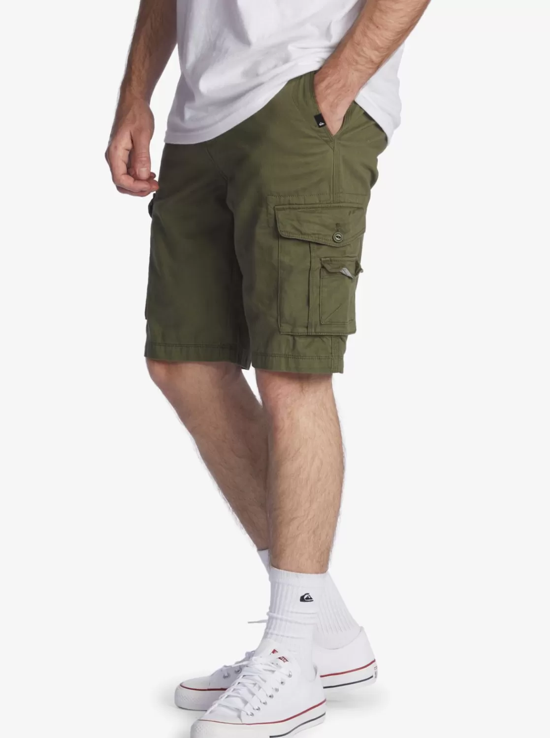 Quiksilver Crucial Battle 21" - Short Cargo Para Hombre-Hombre Pantalones Cortos