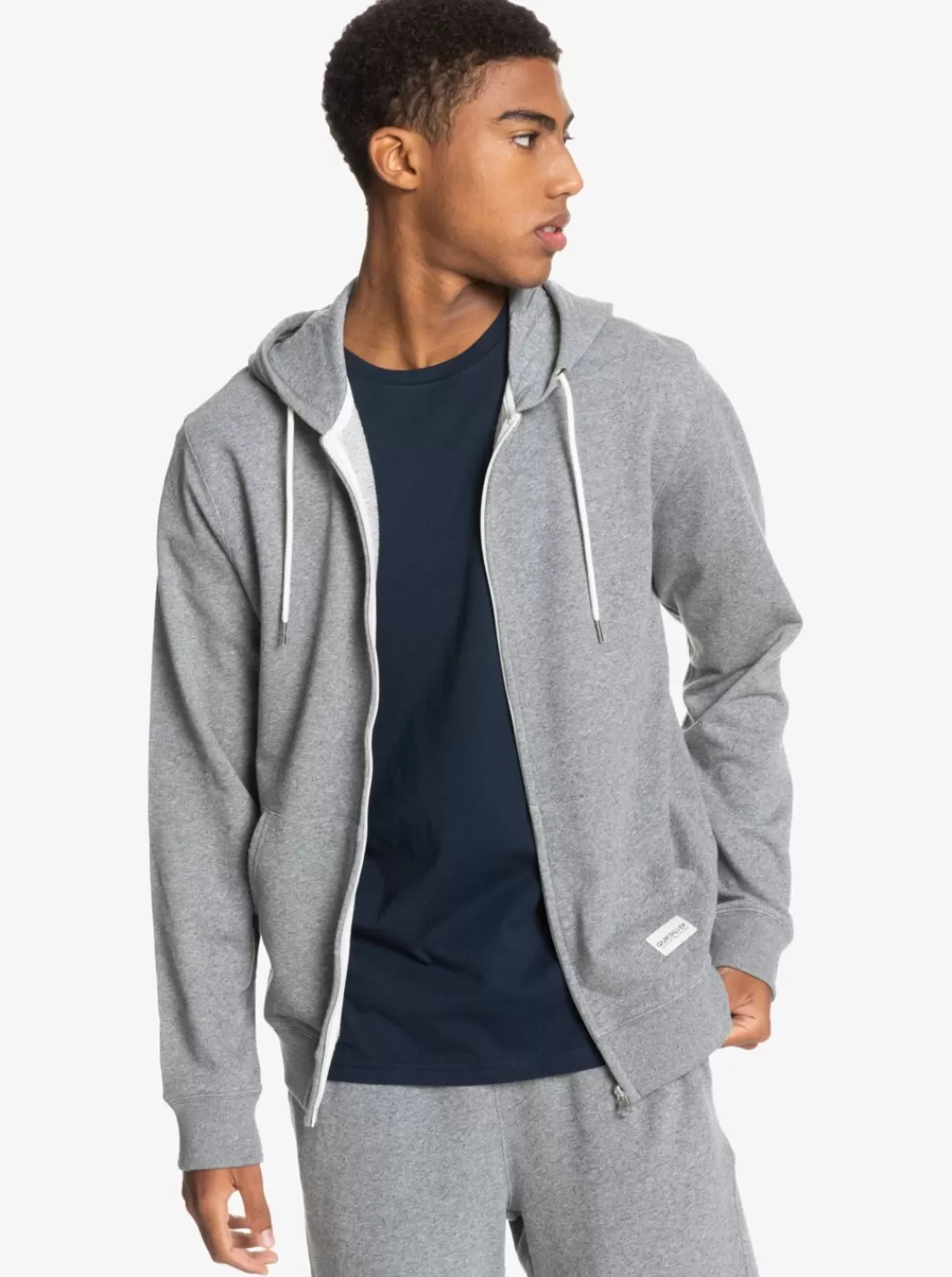 Quiksilver Essentials - Sudadera Ecologica Con Cremallera Y Capucha Para Hombre-Hombre Sudaderas & Jerseis