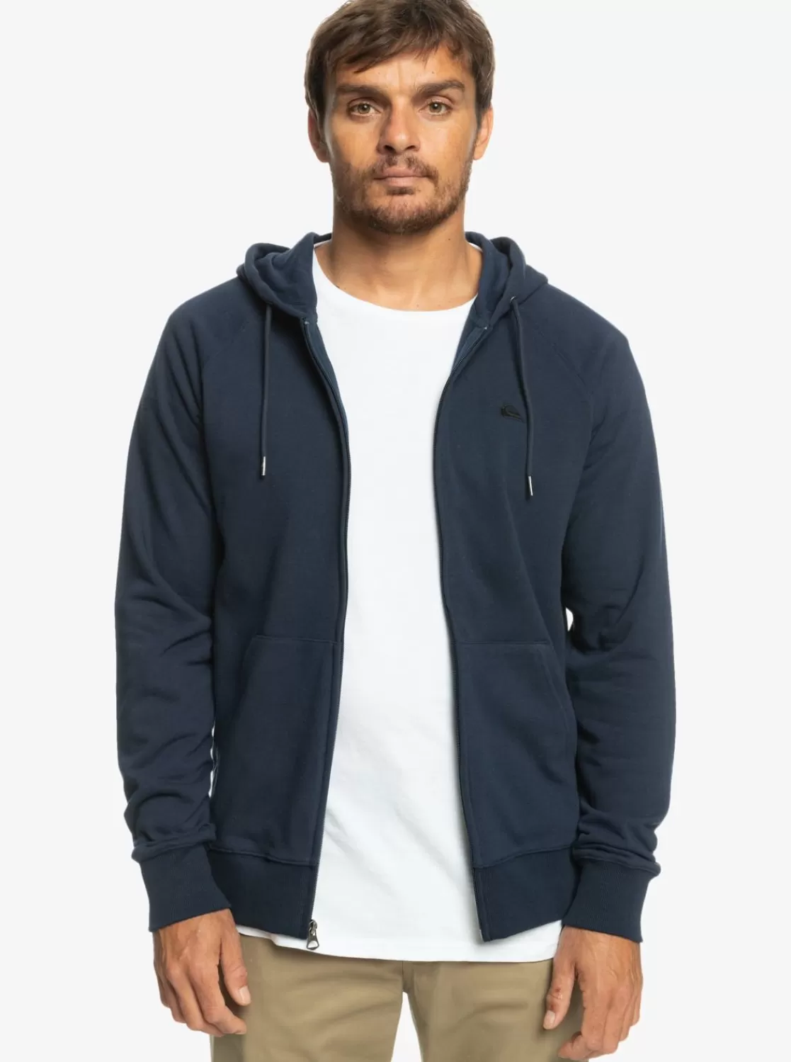 Quiksilver Essentials Raglan - Sudadera Con Capucha Y Cremallera Para Hombre-Hombre Sudaderas & Jerseis