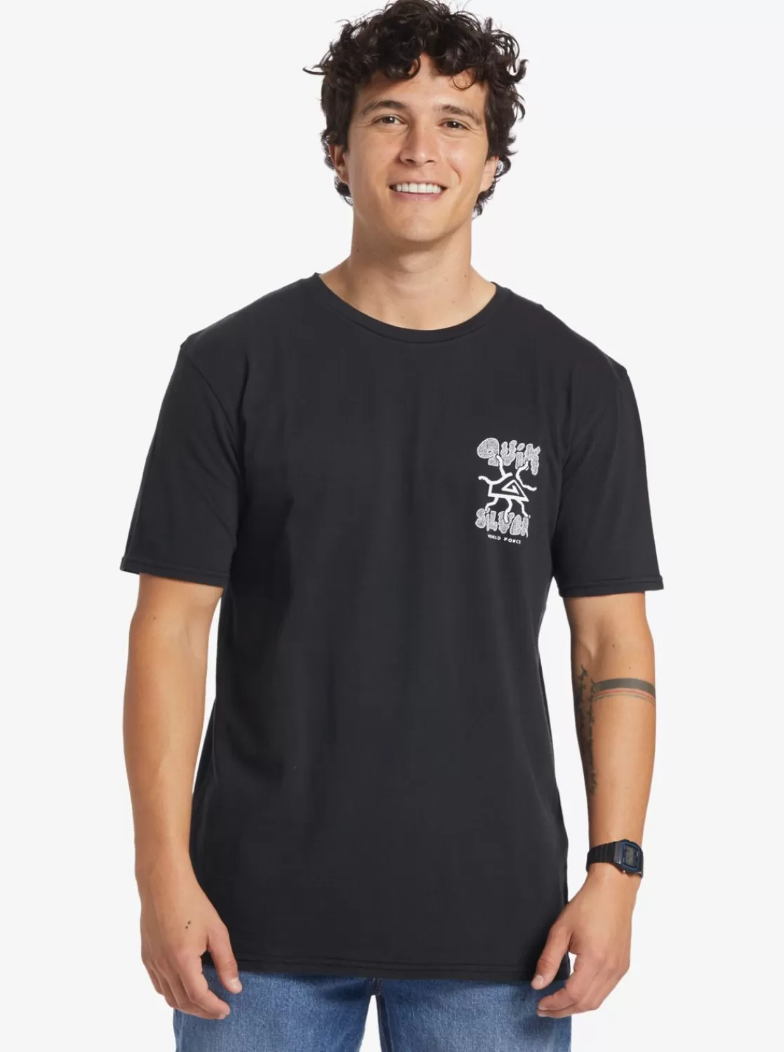 Quiksilver Global Force - Camiseta Para Hombre-Hombre Camisetas & Polos