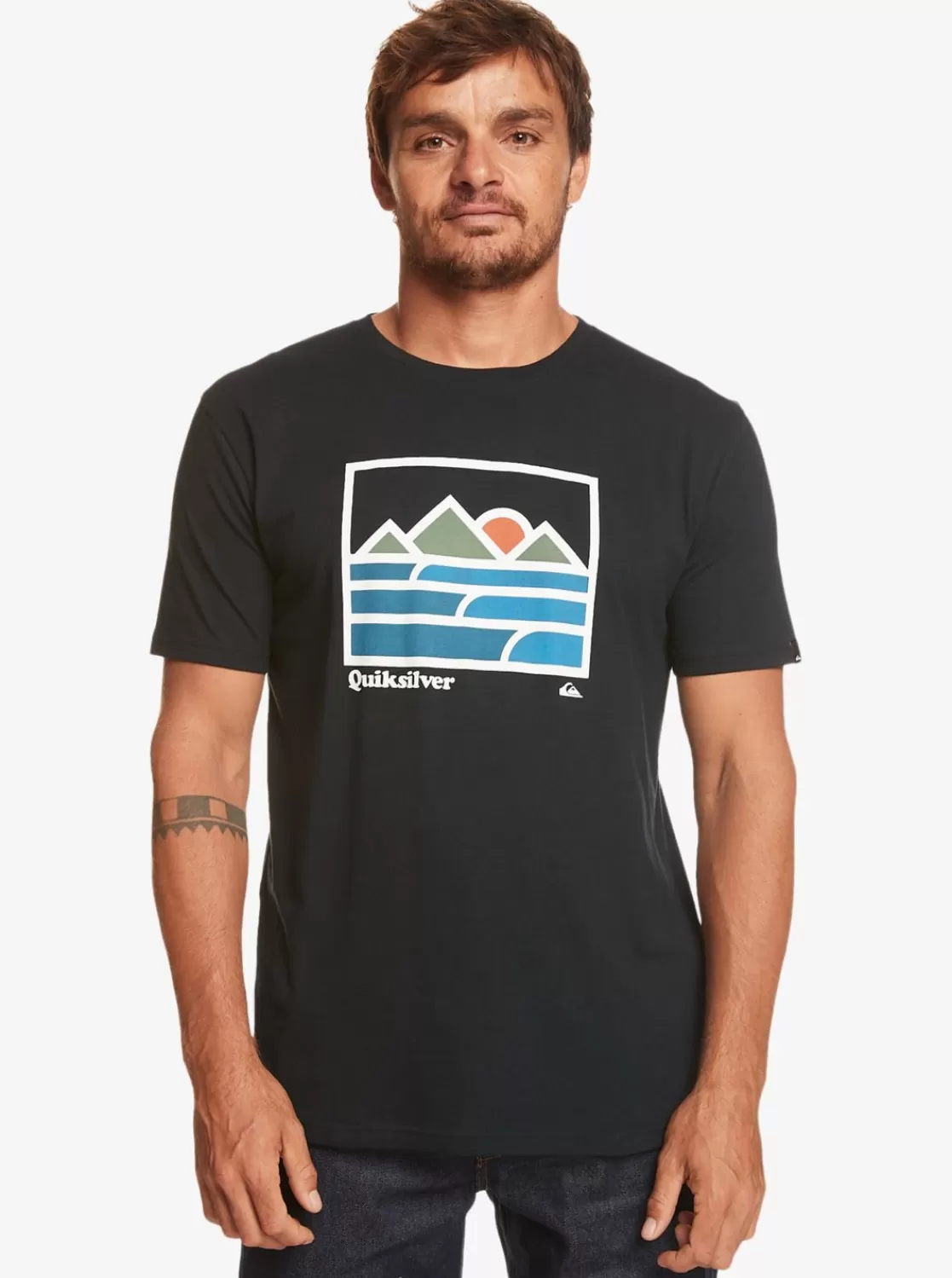 Quiksilver Landscape Lines - Camiseta Para Hombre-Hombre Camisetas & Polos