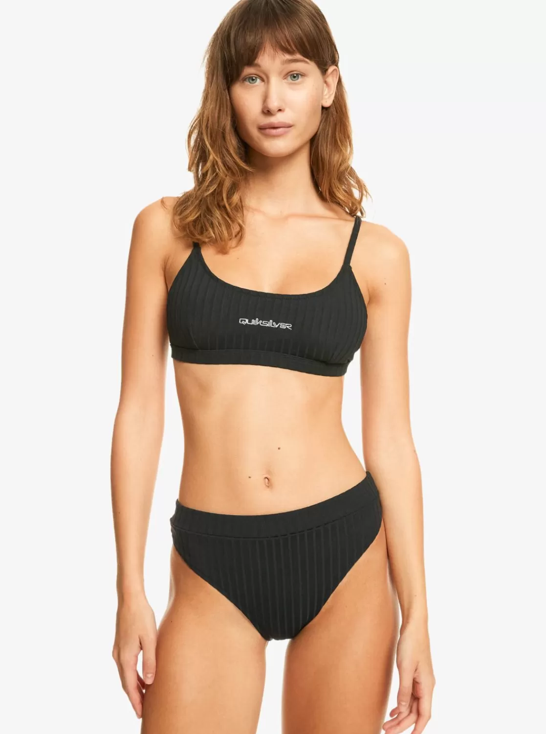 Quiksilver Logo - Braguita De Bikini De Cintura Alta Para Mujer-Mujer Swim