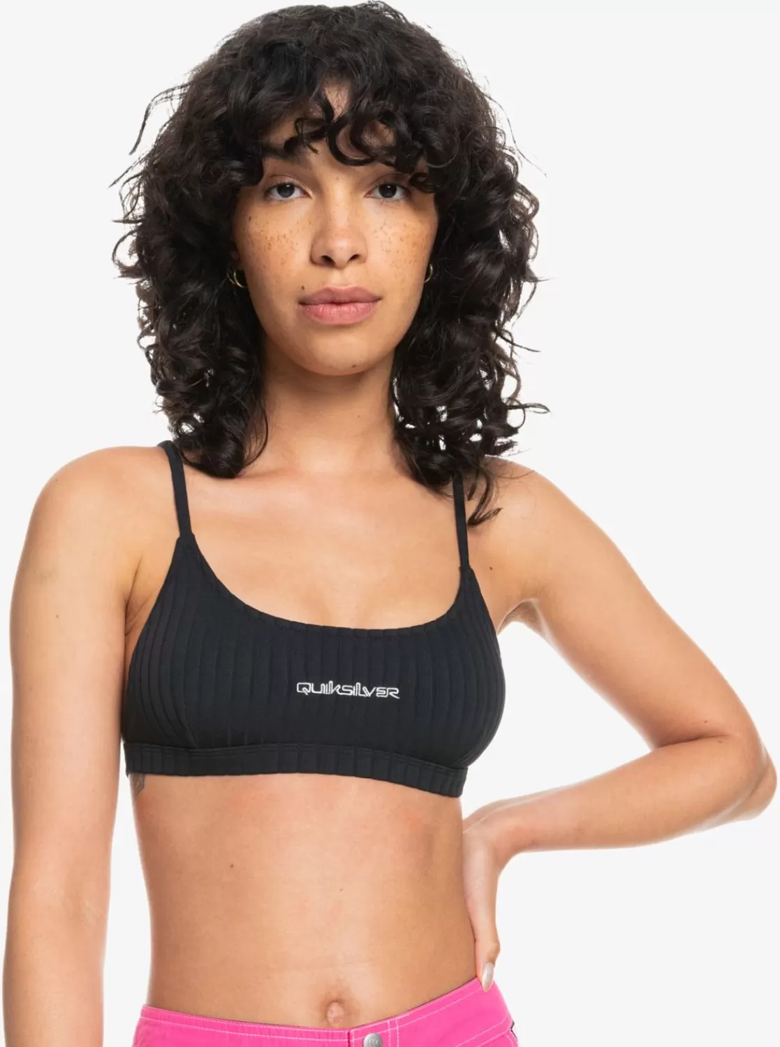 Quiksilver Logo - Top De Bikini Bralette Para Mujer-Mujer Swim