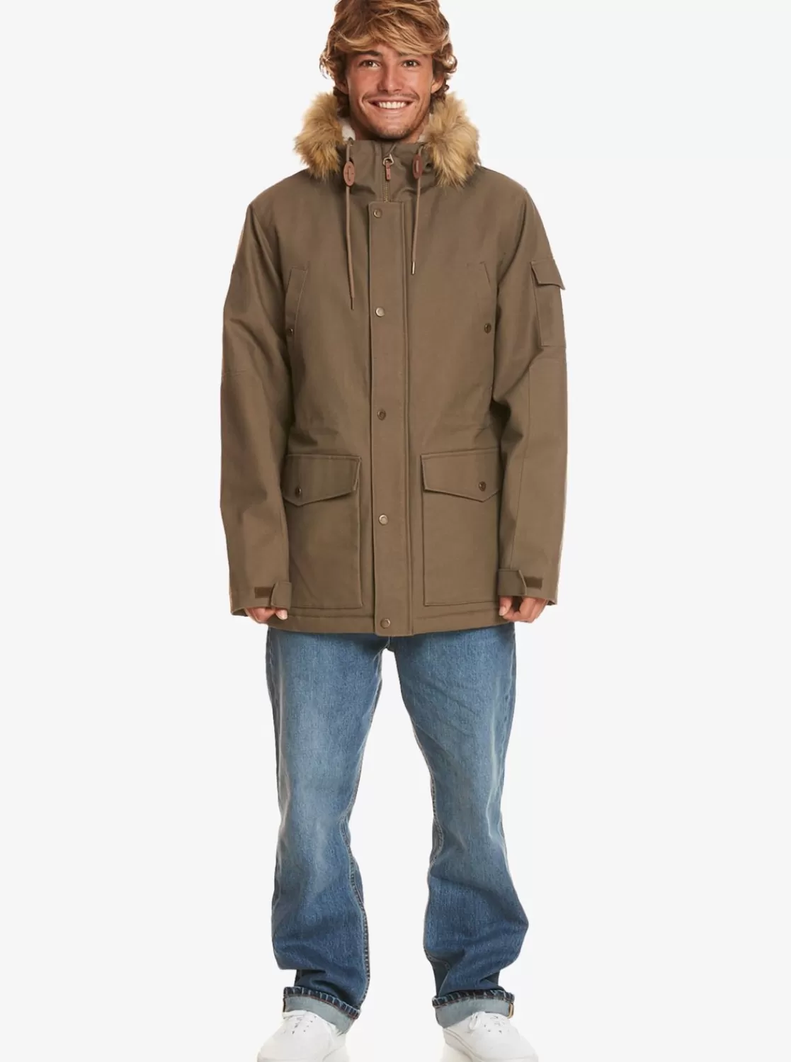 Quiksilver Long Trip - Parka Resistente Al Agua Para Hombre-Hombre Chaquetas & Abrigos