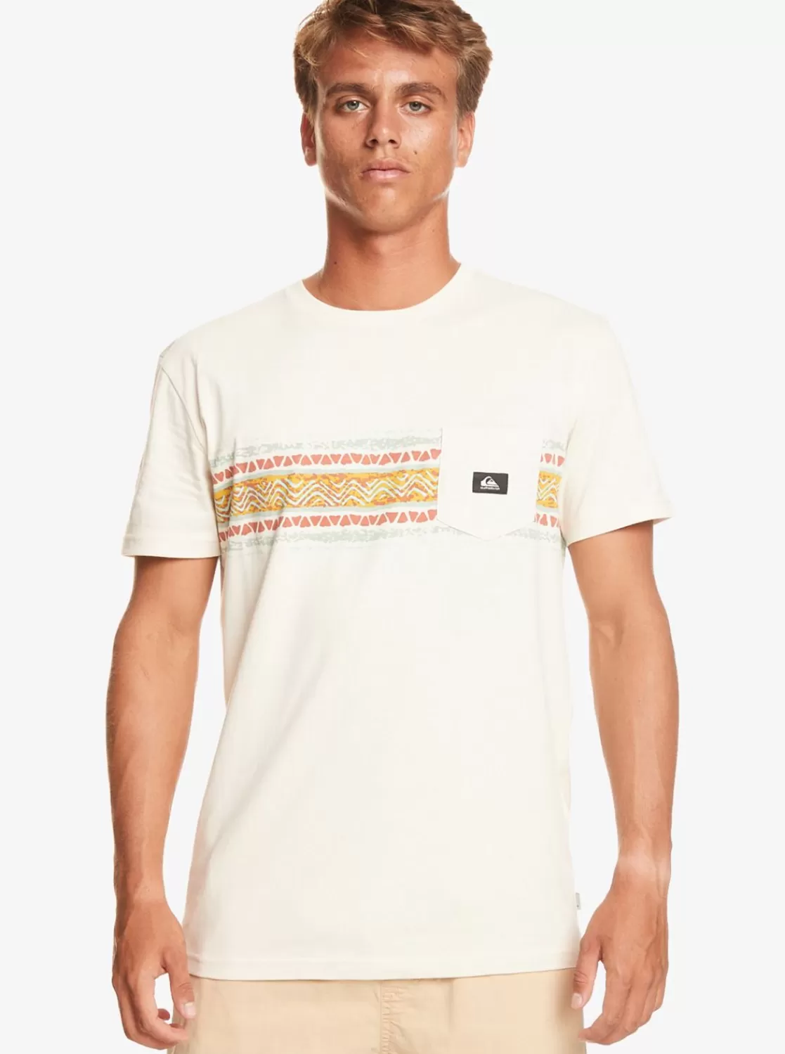 Quiksilver Mesa Stripe - Camiseta Con Bolsillo Para Hombre-Hombre Camisetas & Polos