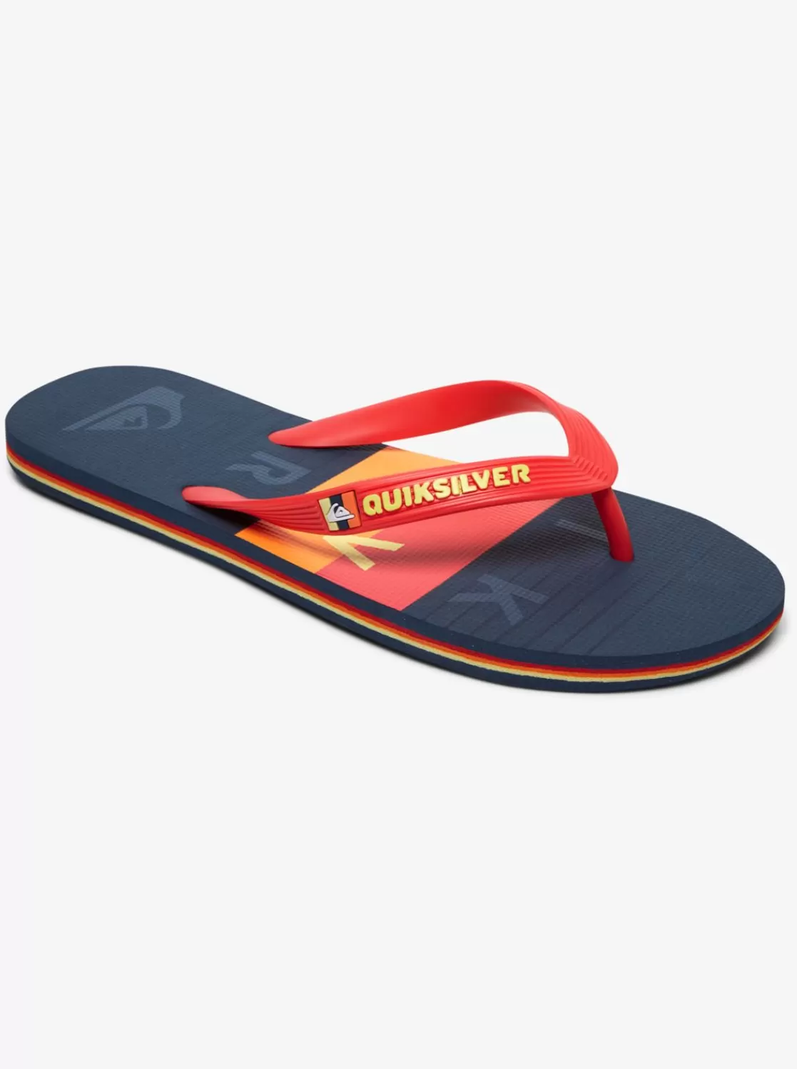 Quiksilver Molokai Word Block - Chanclas Para Hombre-Hombre Zapatos