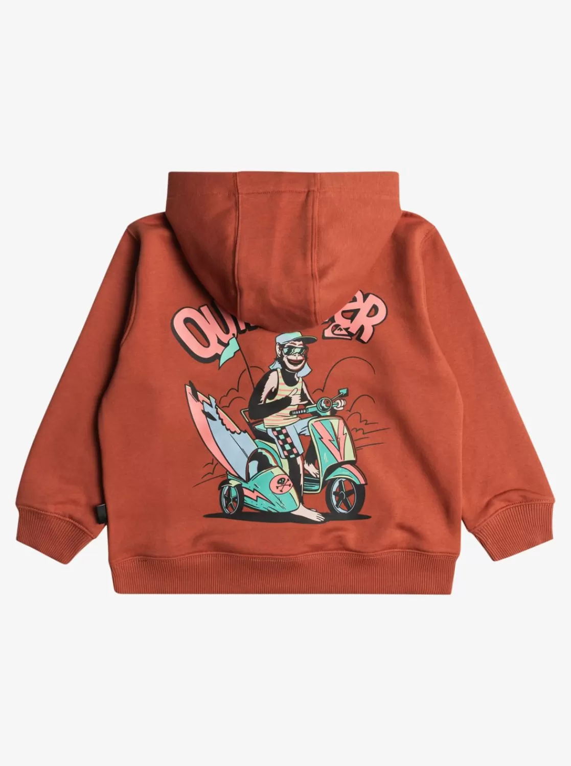 Quiksilver Monkey Circle - Sudadera Con Capucha Para Chicos 2-7-Nino Sudaderas