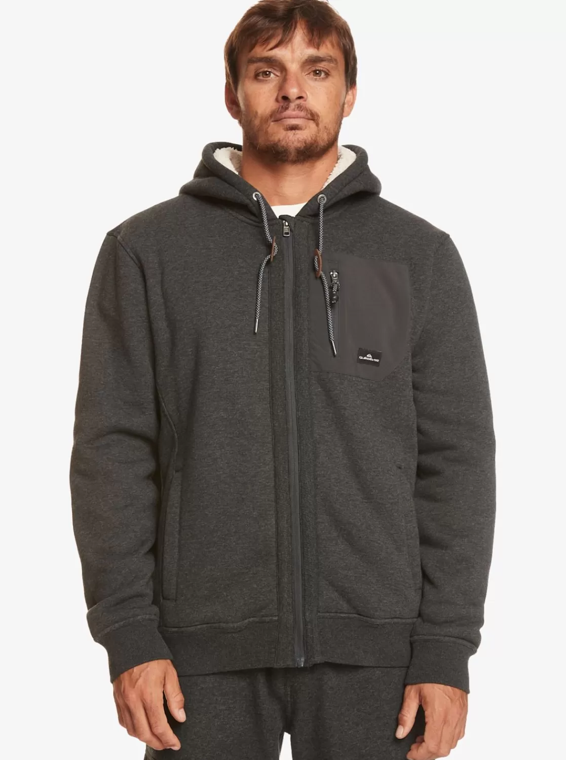 Quiksilver Out There - Sudadera Con Capucha Y Cremallera Para Hombre-Hombre Sudaderas & Jerseis