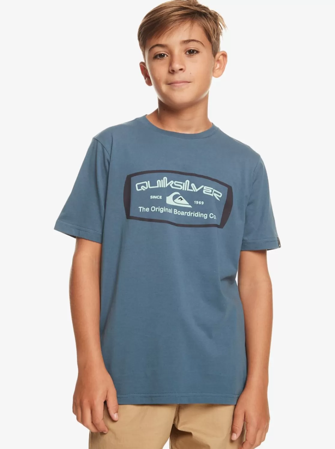 Quiksilver Qs Mind Barrel - Camiseta Para Chicos 8-16-Nino Camisetas