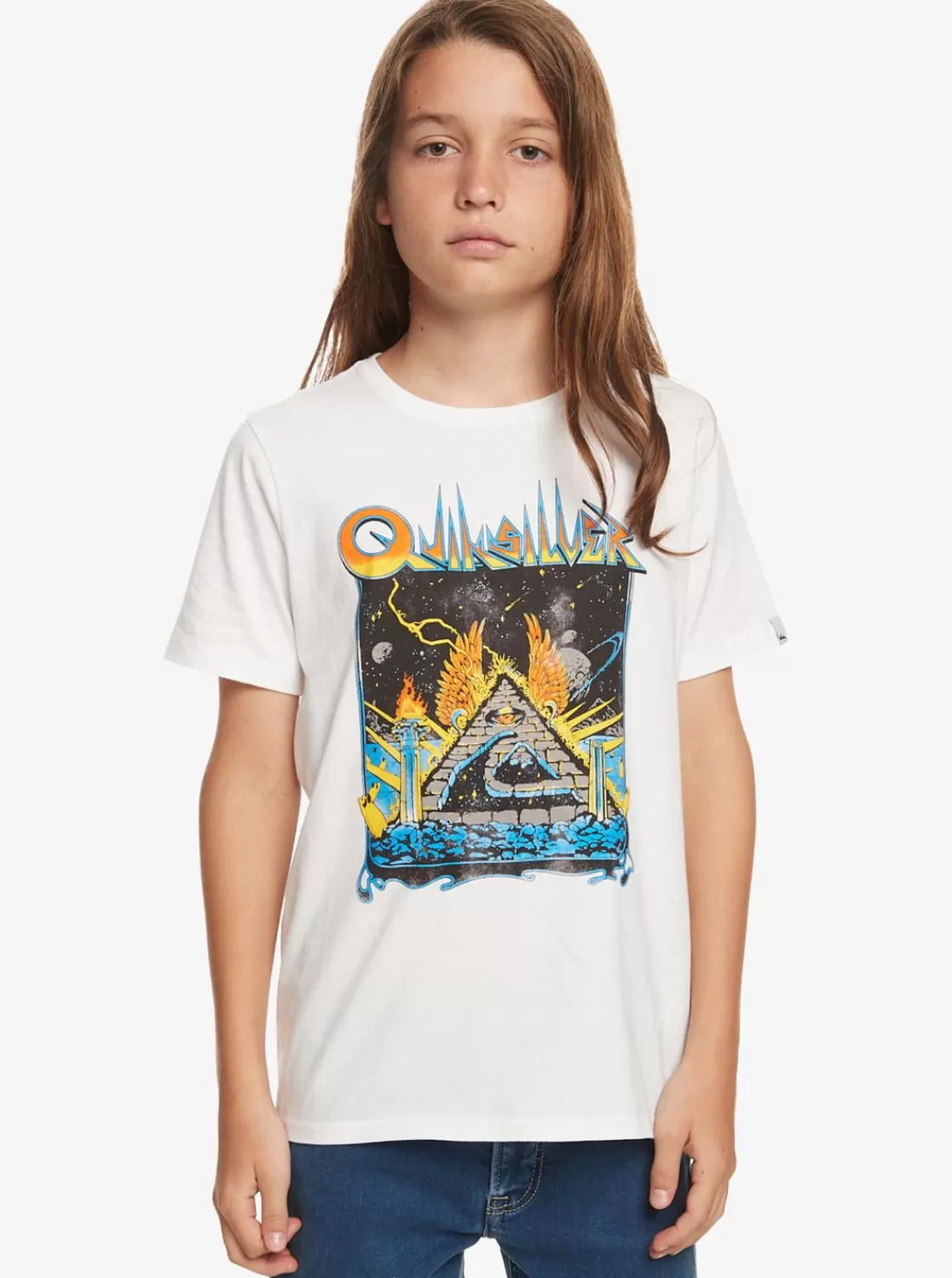 Quiksilver Qs Rockin - Camiseta Para Chicos 8-16-Nino Camisetas