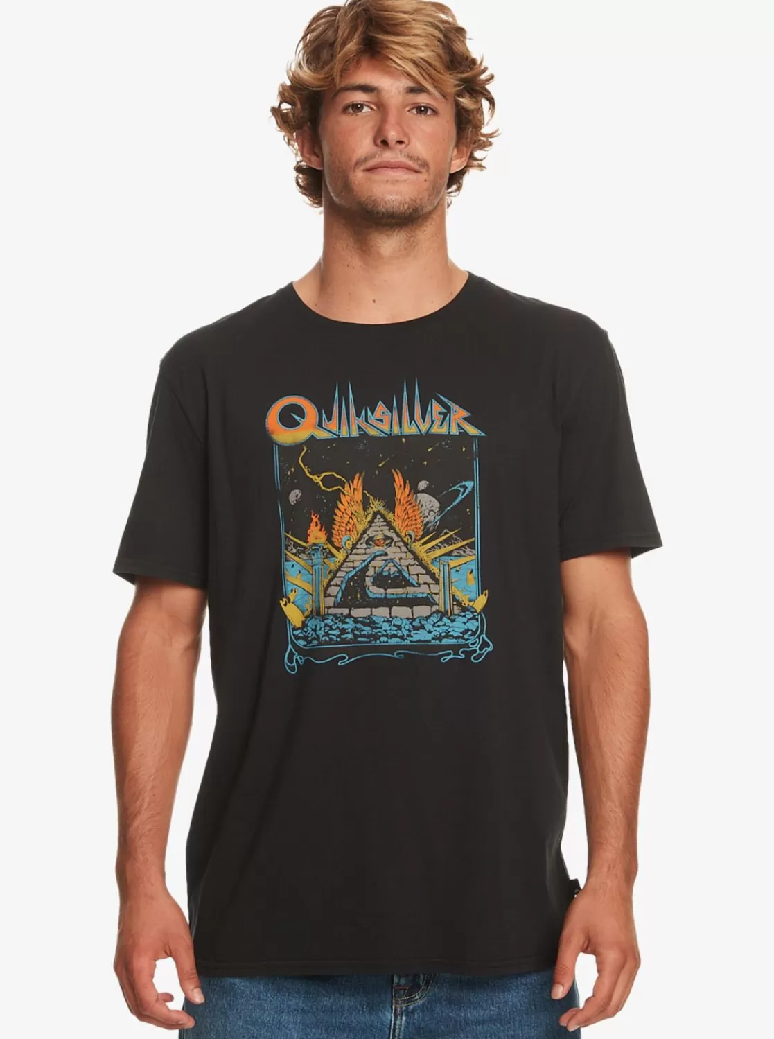 Quiksilver Qs Rockin - Camiseta Para Hombre-Hombre Camisetas & Polos