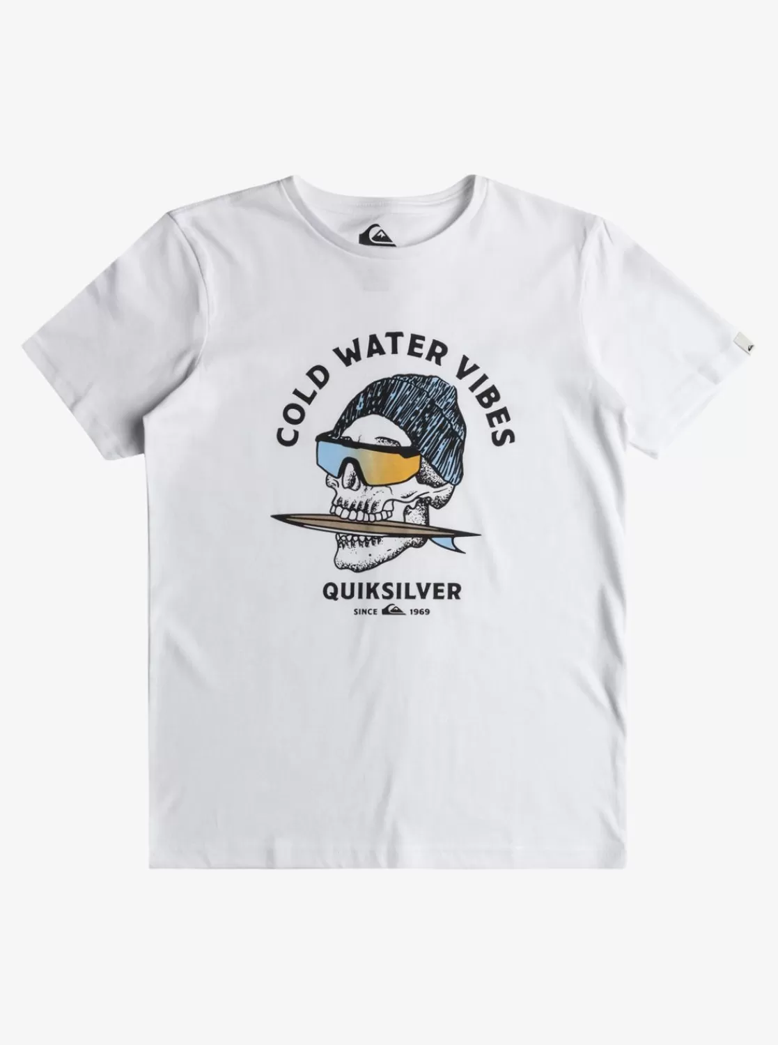 Quiksilver Qs Skull - Camiseta Para Chicos 8-16-Nino Camisetas