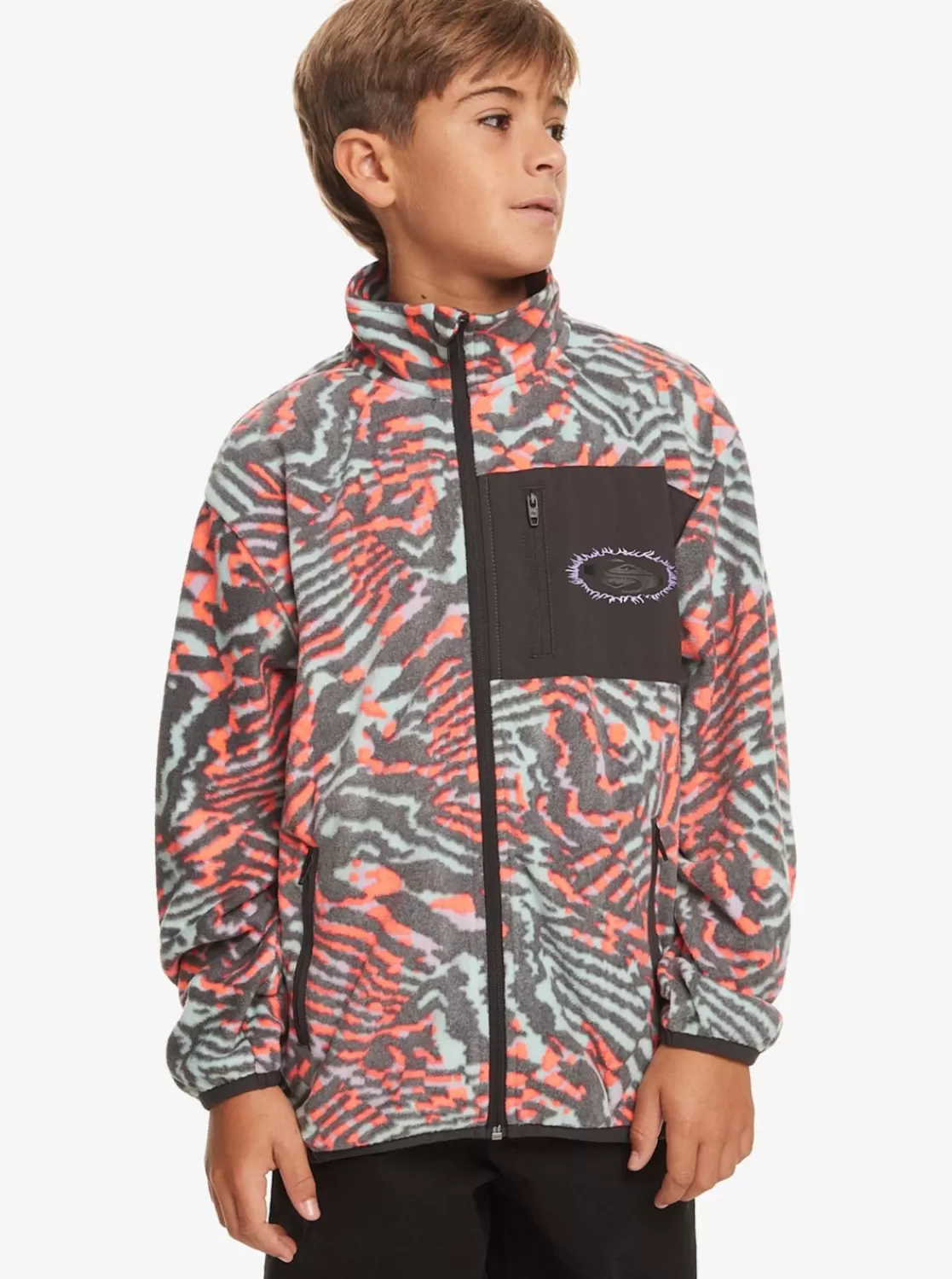 Quiksilver Radical Times - Polar Con Cremallera Para Chicos 8-16-Nino Sudaderas