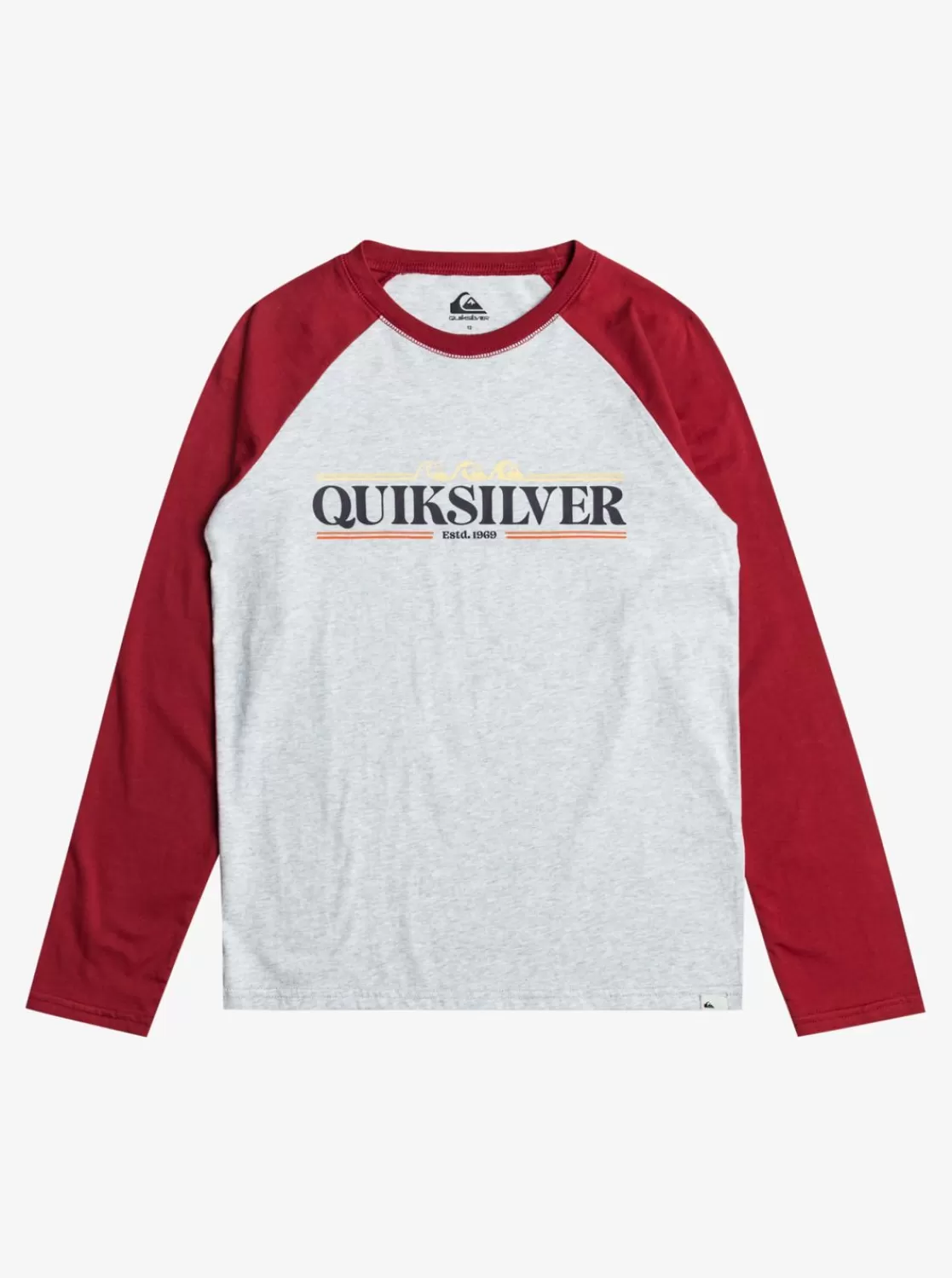 Quiksilver Raglan - Camiseta De Manga Larga Para Chicos 8-16-Nino Camisetas