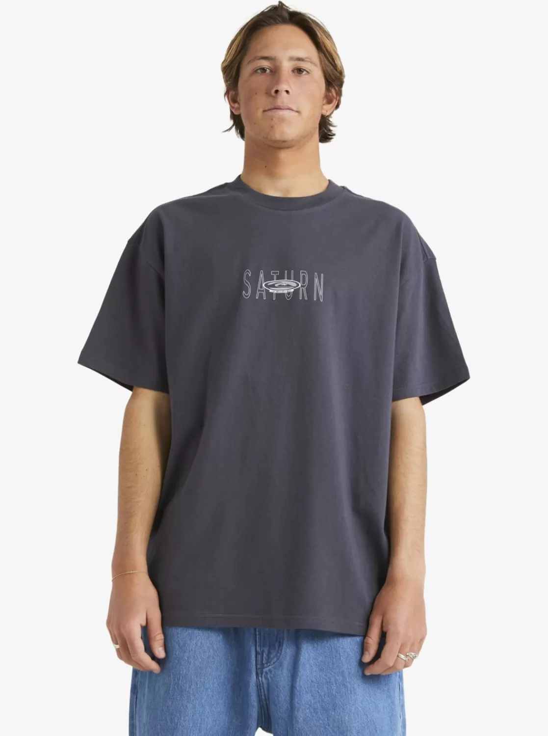 Quiksilver Saturn - Camiseta Extragrande Para Hombre-Hombre Camisetas & Polos