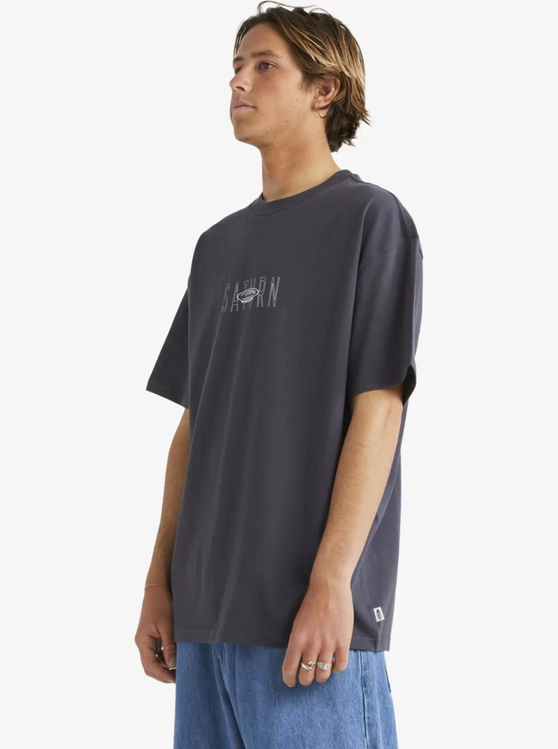 Quiksilver Saturn - Camiseta Extragrande Para Hombre-Hombre Camisetas & Polos