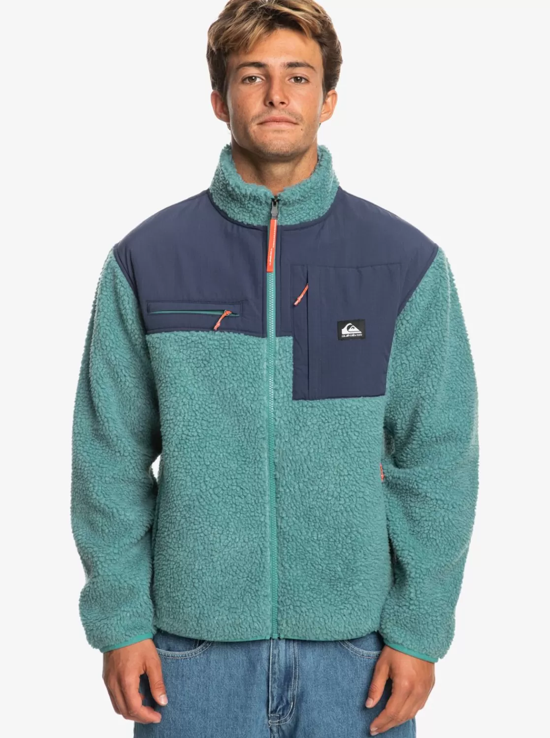 Quiksilver Shallow Water - Polar Con Cremallera Para Hombre-Hombre Chaquetas & Abrigos