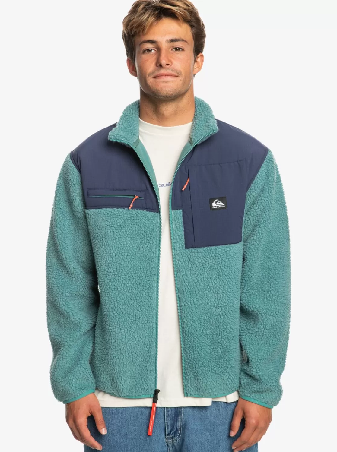 Quiksilver Shallow Water - Polar Con Cremallera Para Hombre-Hombre Chaquetas & Abrigos