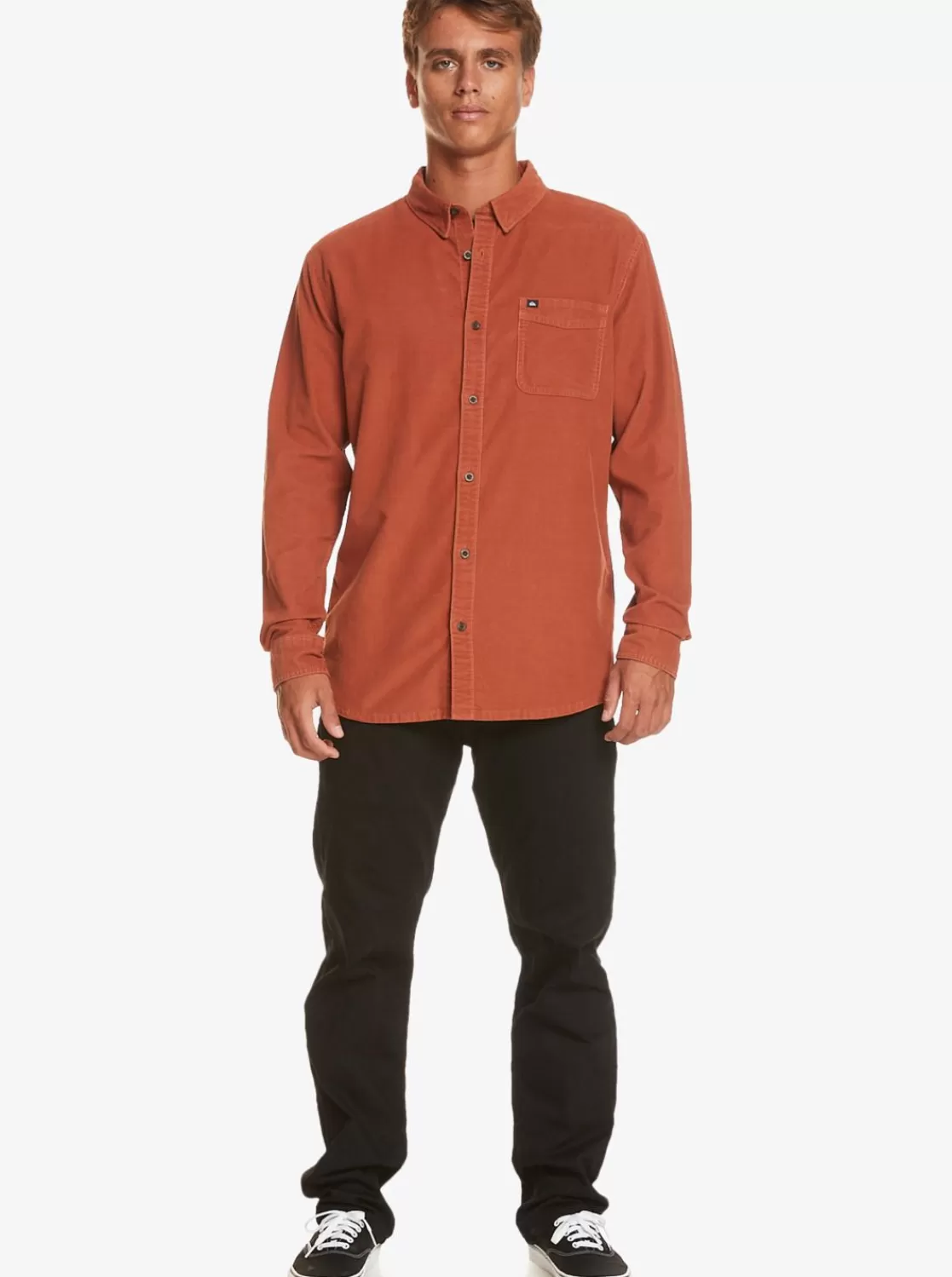 Quiksilver Smoke Trail - Camisa De Manga Larga Para Hombre-Hombre Camisas