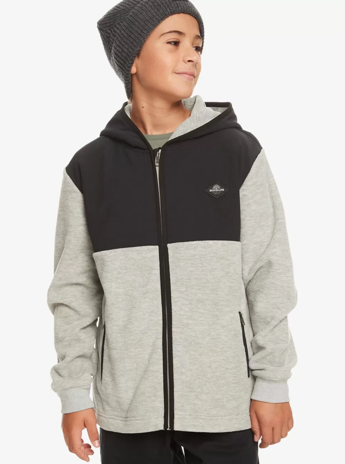 Quiksilver Taped Off - Polar Con Capucha Para Chicos 8-16-Nino Sudaderas